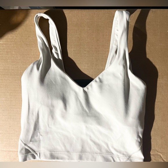 lululemon athletica Tops - Lululemon white opal align tank size 2 LIKE NEW